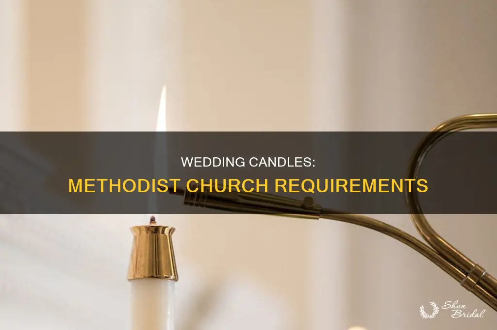 does methodist church require specific wedding candles