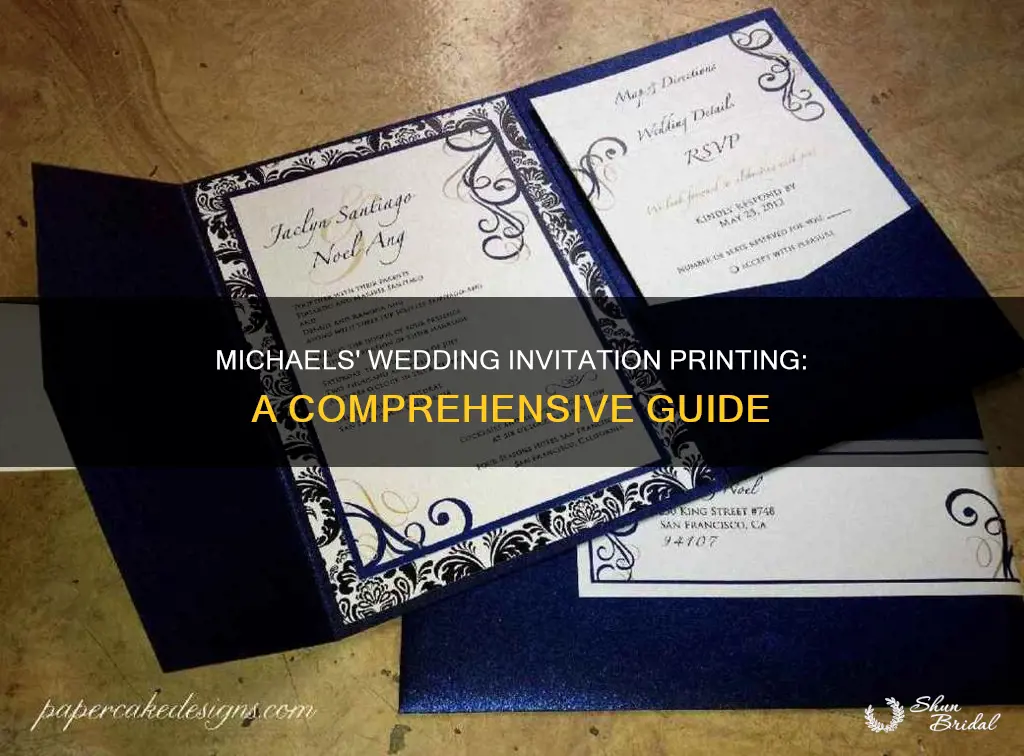 does michaels print wedding invitations