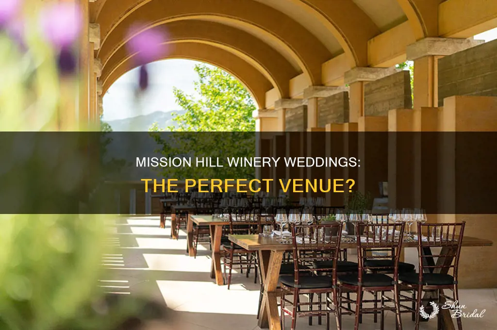 does mission hill winery do weddings