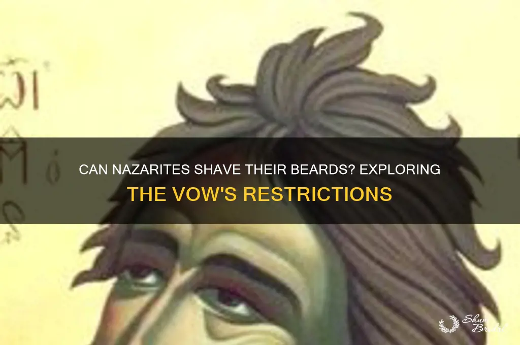 does nazarite vow allow shave his beard