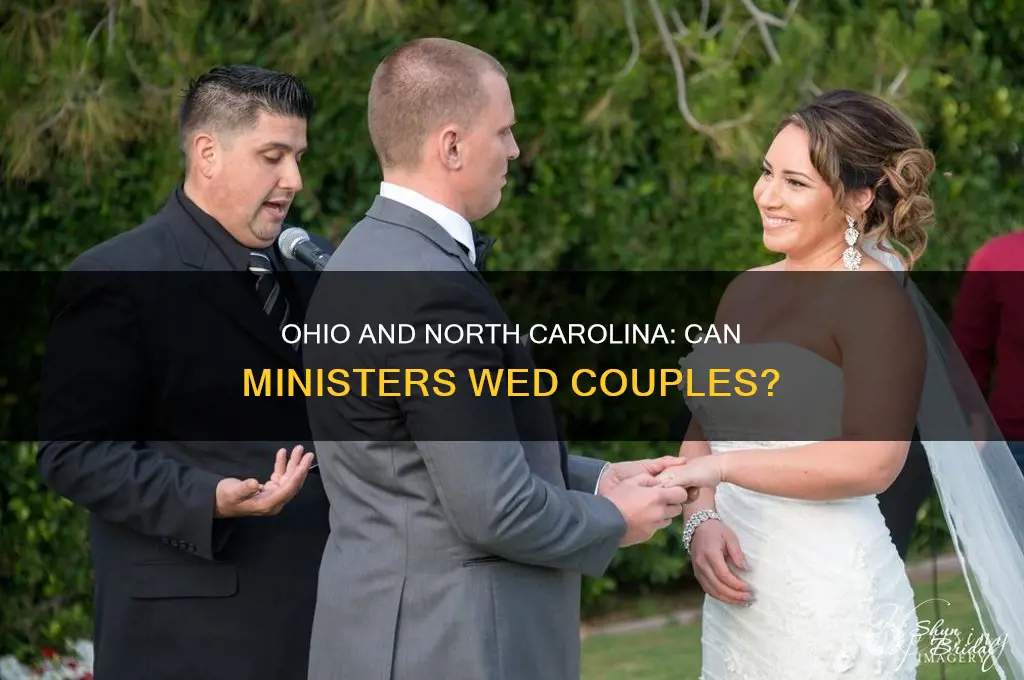 does ohio recognize north carolinas ordained ministers to perform weddings