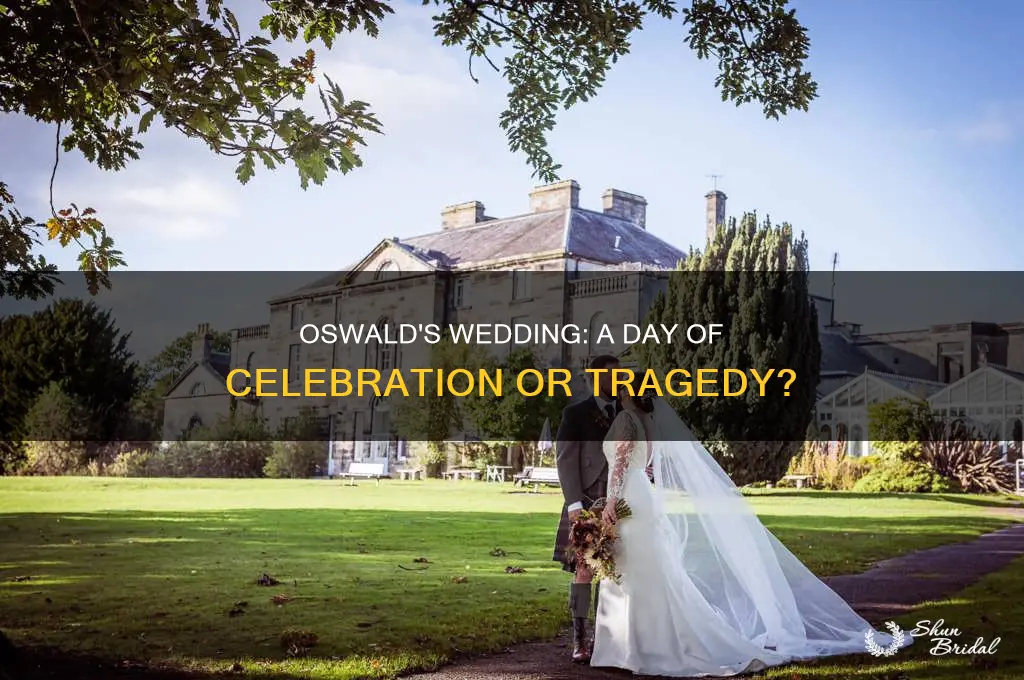 does oswald die at his wedding