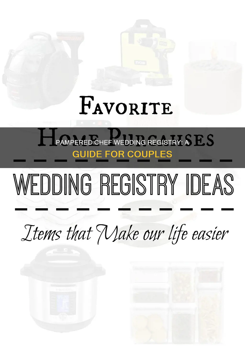 does pampered chef do wedding registry