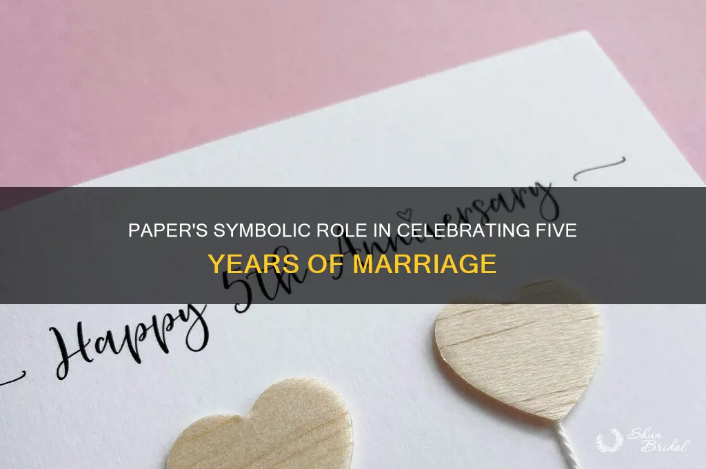 does paper represent he 5th wedding anniversary