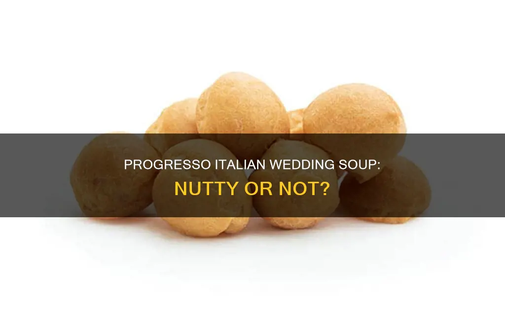does progresso italian wedding sop have nuts