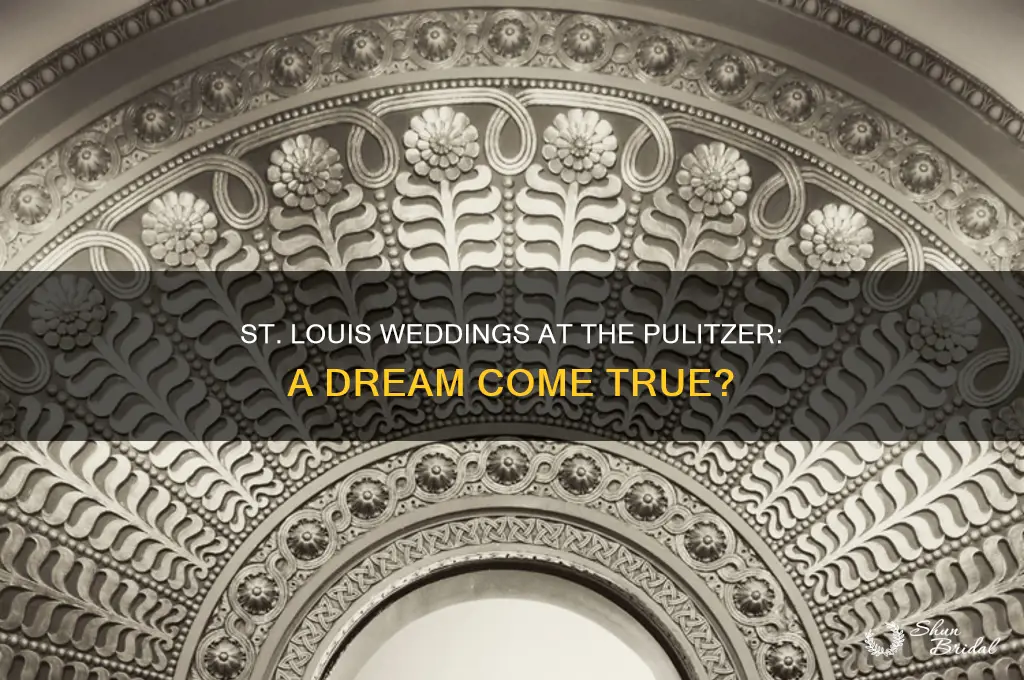 does pulitzer museum st louis host weddings