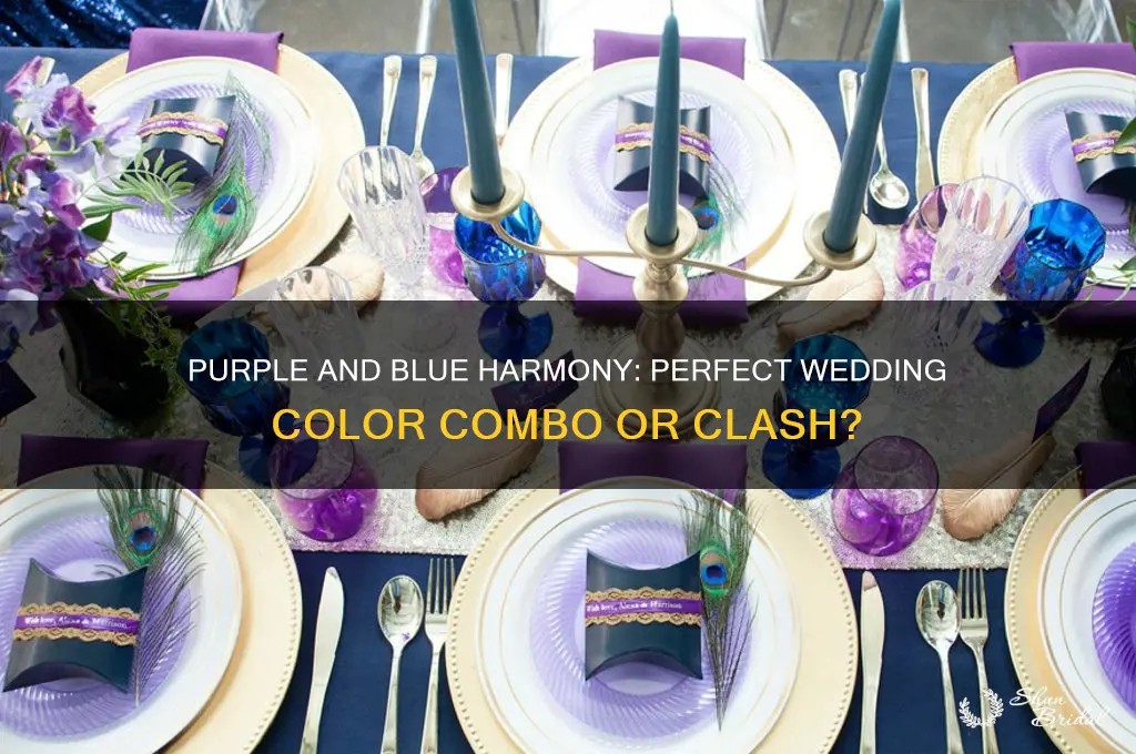 does purple and blue go together for a wedding