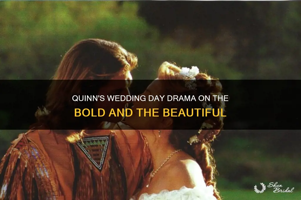 does quinn stop the wedding on bold and beautiful
