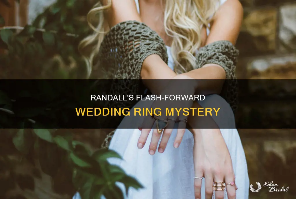 does randall have a wedding ring in the flash forwards