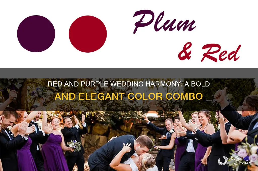 does red and purple go together for a wedding