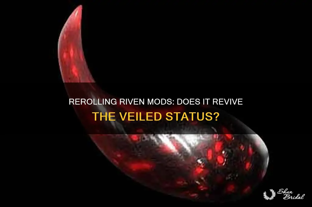 does rerolling a riven mod make it veiled