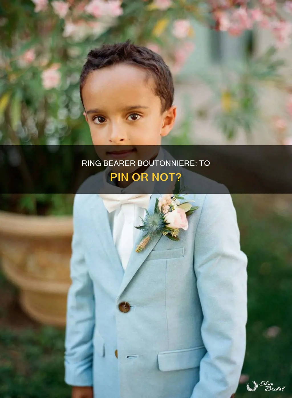 does ring bearer get boutonniere