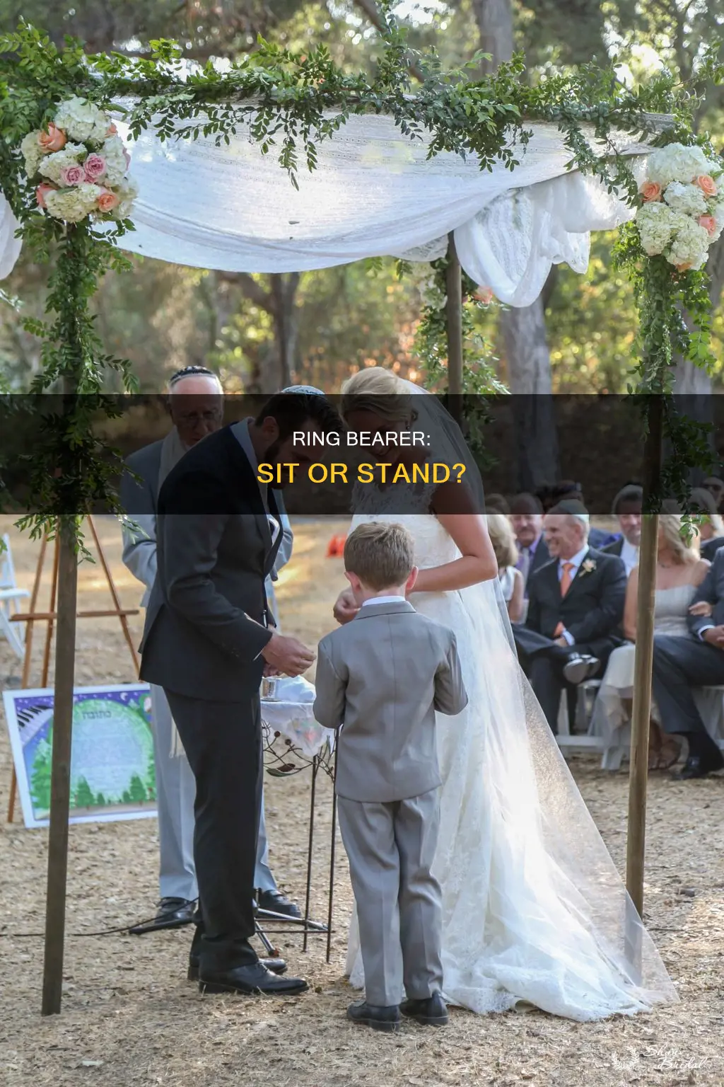 does ring bearer stand during ceremony