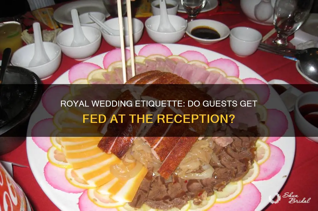does royal wedding attendees get fed