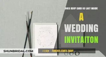 RSVP Card Placement: Where Does It Go in Wedding Invitations?