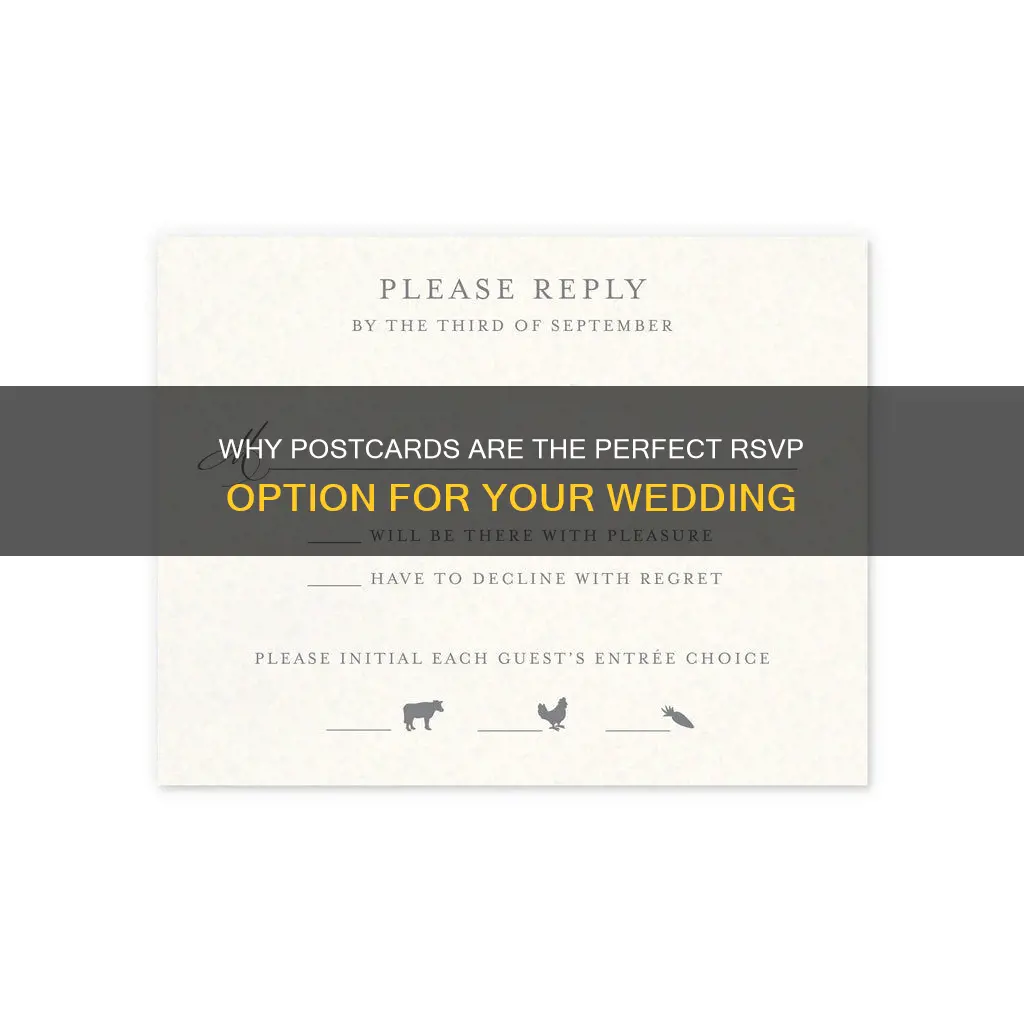 does rsvp postcards for wedding better than with envelope