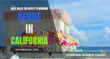 Sales Tax Rules for Wedding Venues in California
