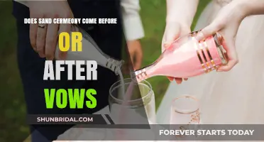 When to Include the Sand Ceremony: Before or After Vows?