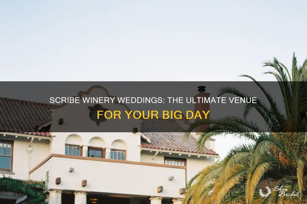does scribe winery do weddings