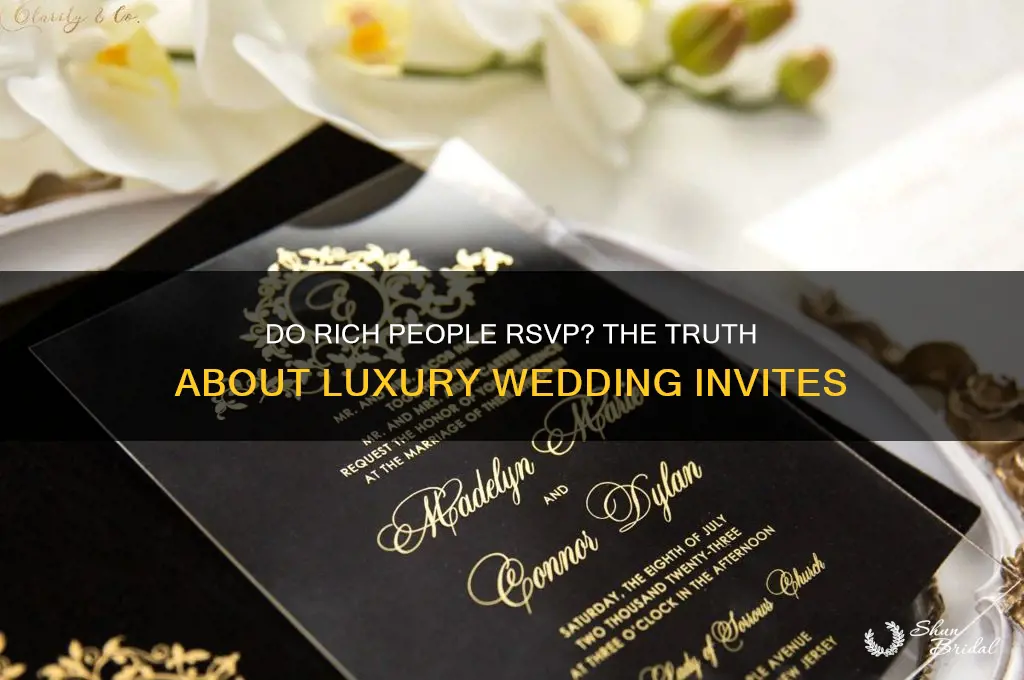 does sending rich people wedding invitstions work