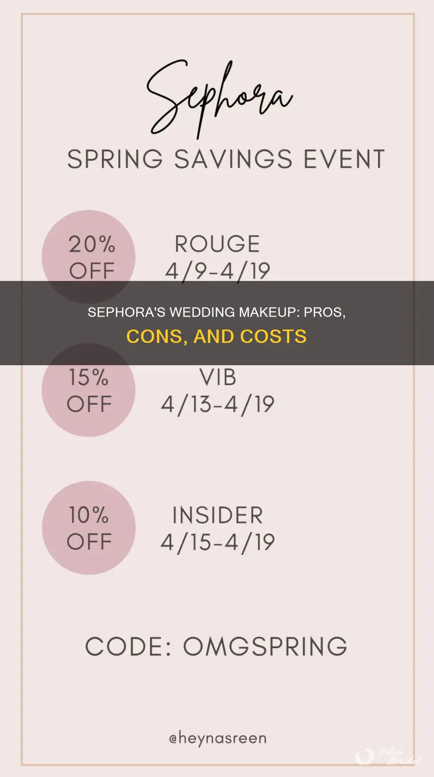 does sephora do makeup for weddings
