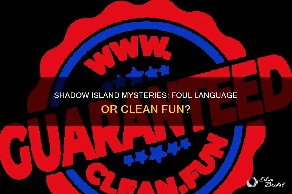 does shadow island mysteries wedding for one have foul language
