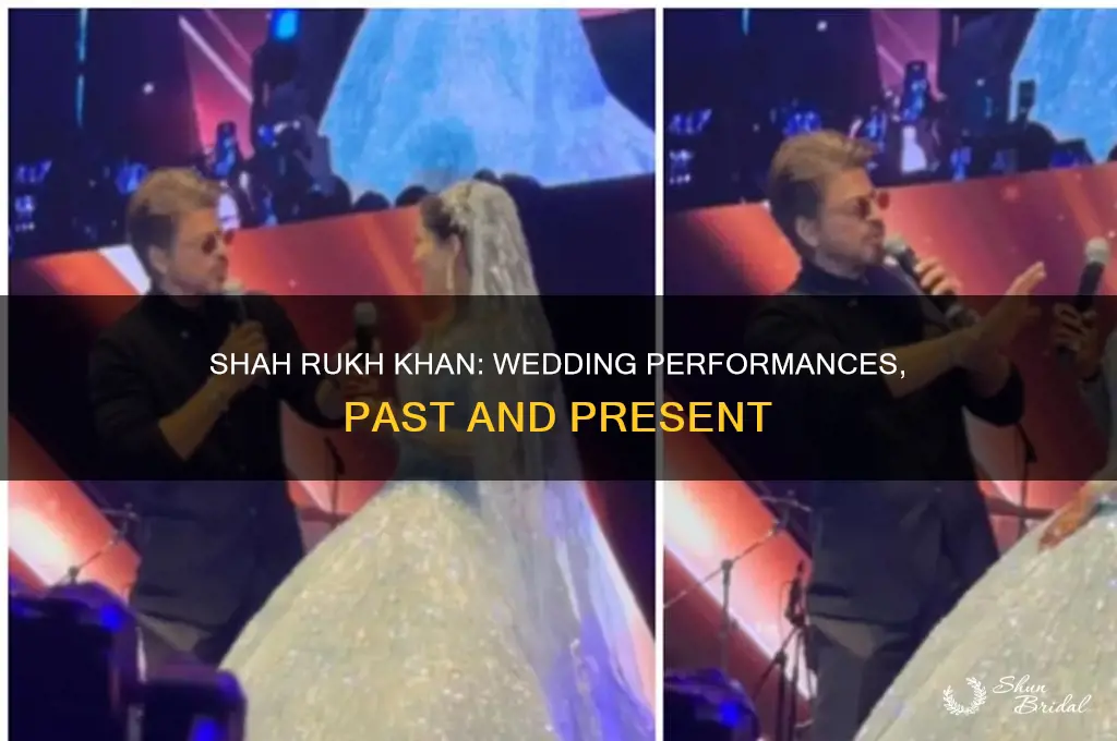 does shah rukh khan still do weddings