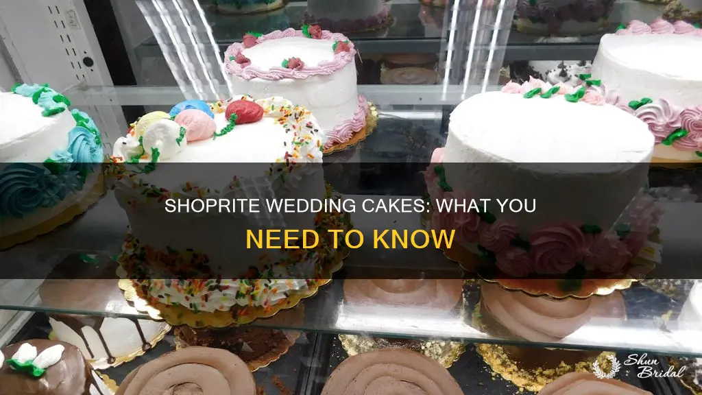 does shoprite do wedding cakes