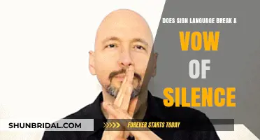 Sign Language and Silence: Does Communication Break Sacred Vows?