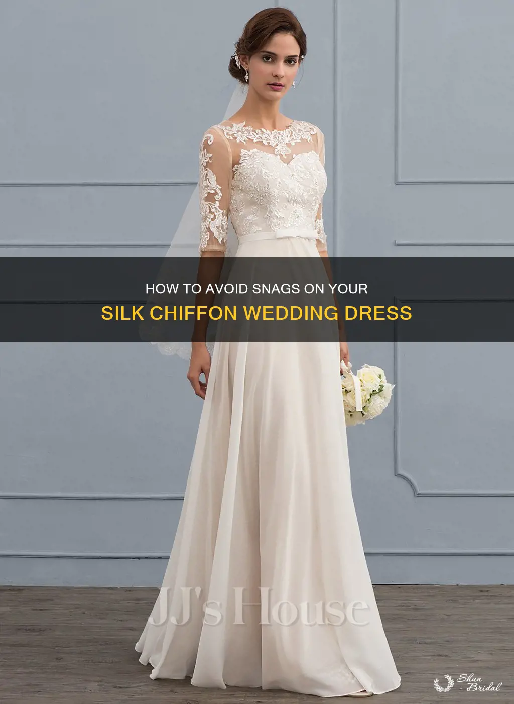 does silk chiffon snag on wedding dress