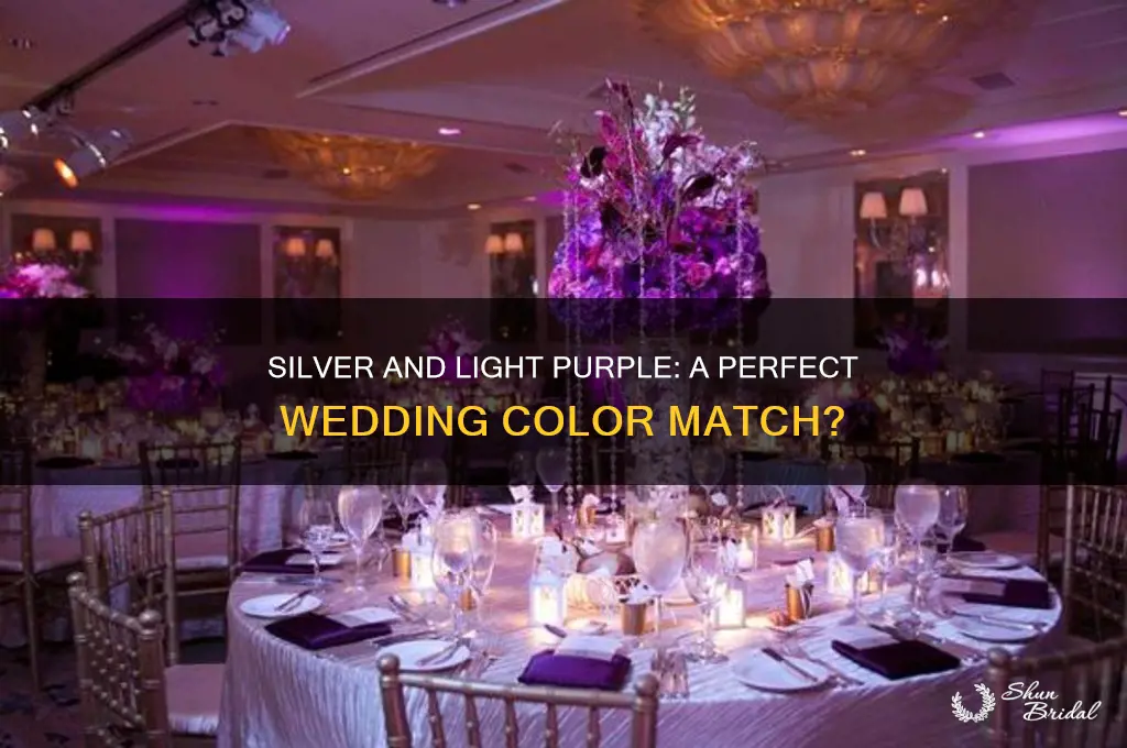 does silver go with light purple in a wedding