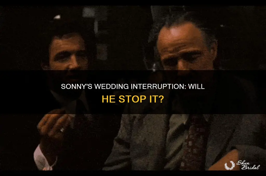 does sonny stop the wedding on general hospital