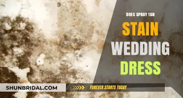 Will Spray Tan Stain My Wedding Dress?