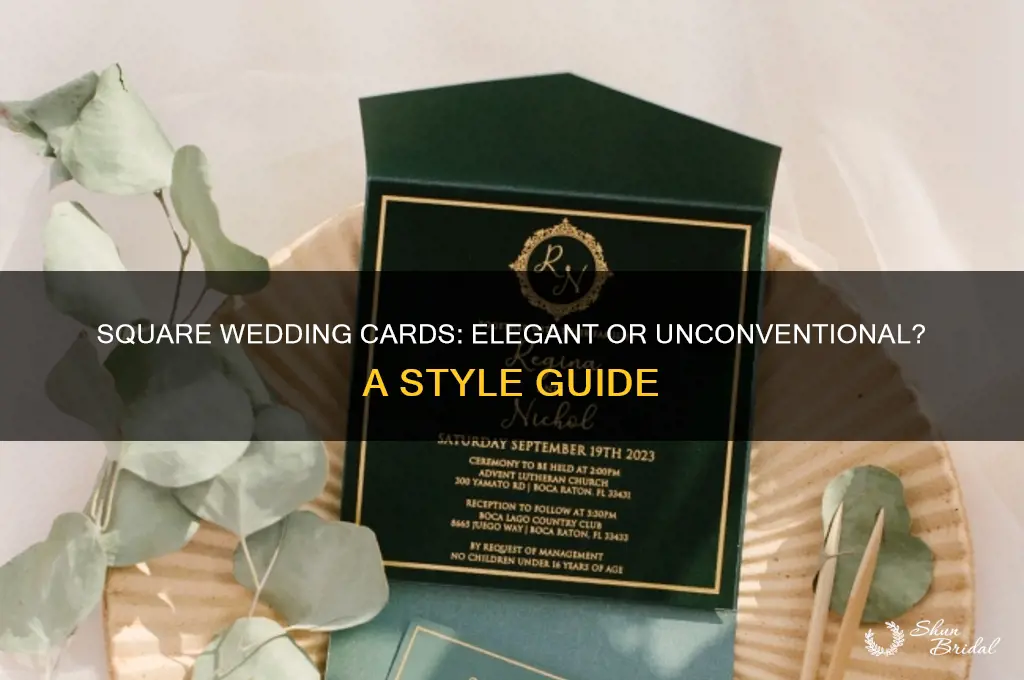 does square wedding cards look good