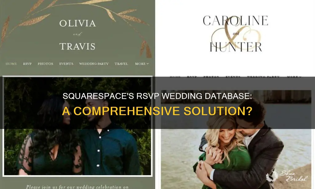 does squarespace have a rsvp wedding database feature
