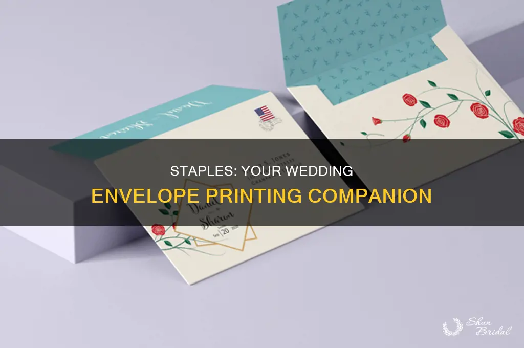 does staples print wedding envelopes