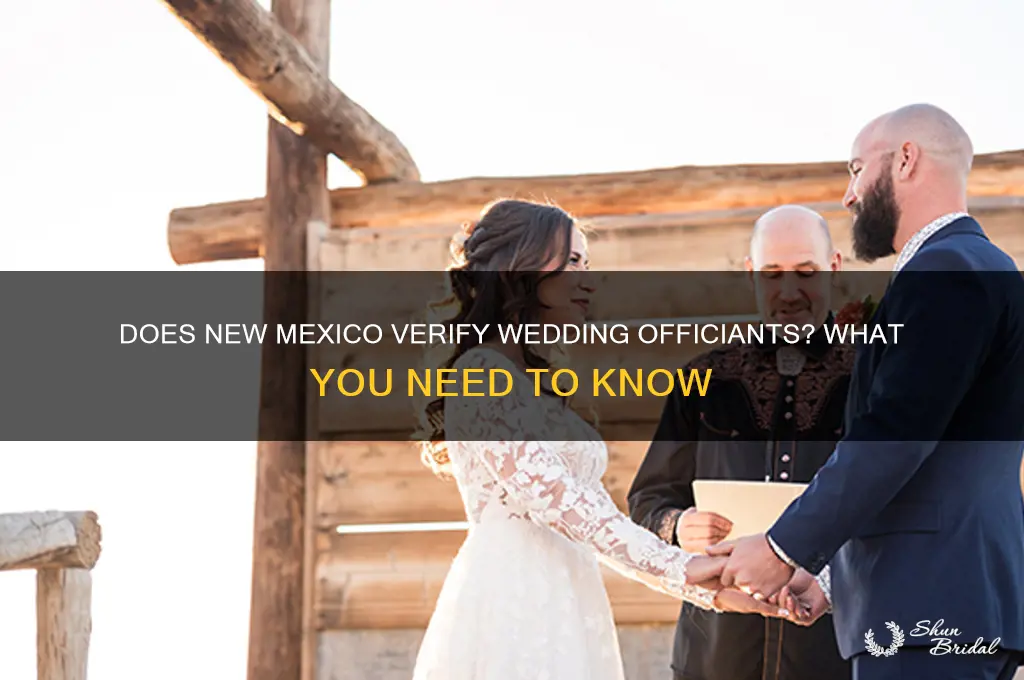 does state of new mexico actually check wedding officiant