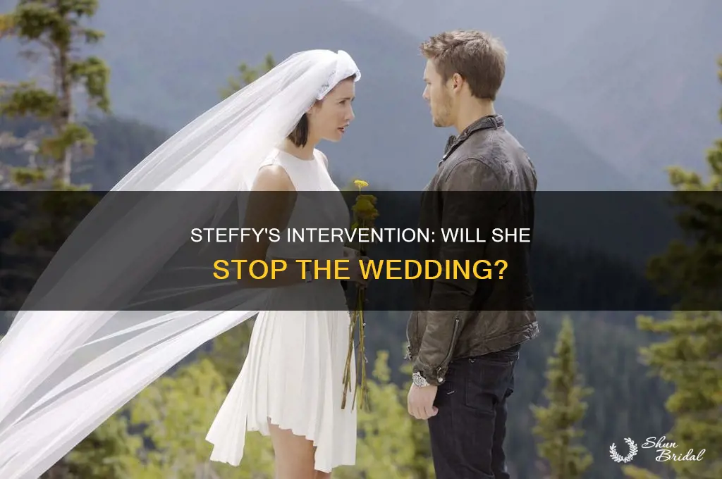 does steffy stop the wedding