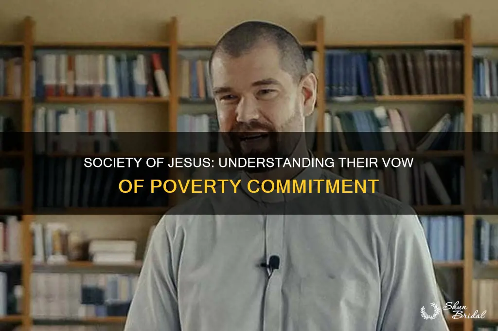 does t5he society of jesus make a vow of poverty