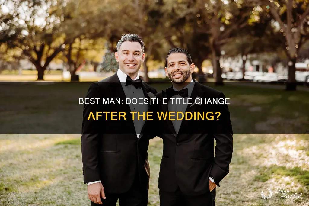 does teh best man title change once married