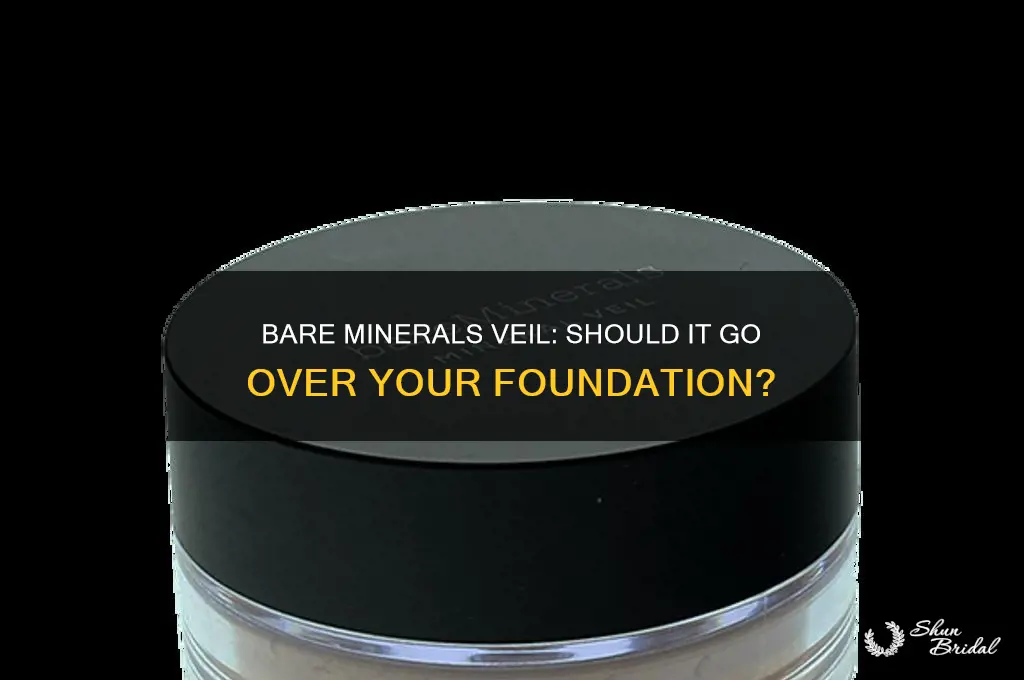 does the bare minerals veil go over your foundatio