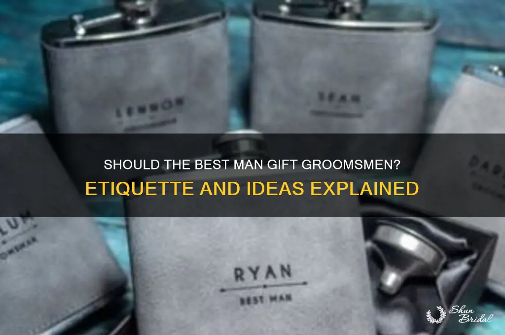 does the best man buy gifts for the groomsmen