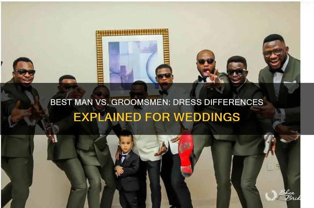 does the best man dress different than the groomsmen
