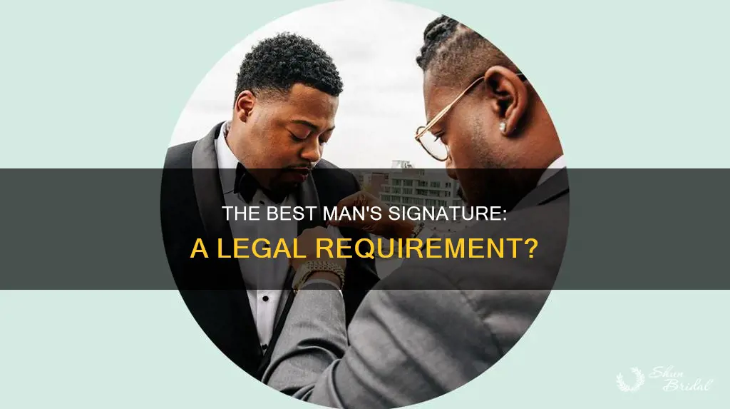 does the best man sign the marriage certificate