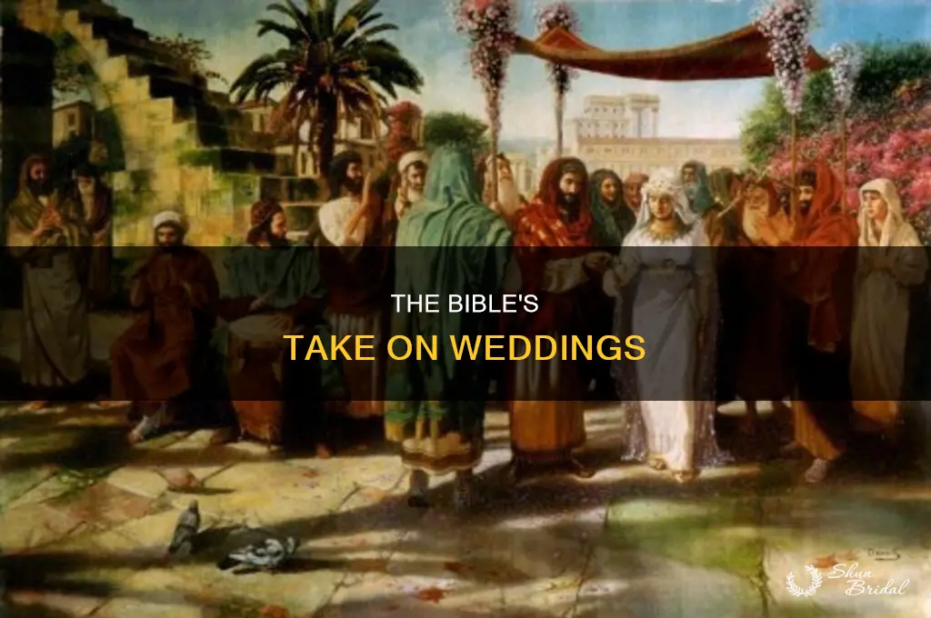 does the bible mention wedding