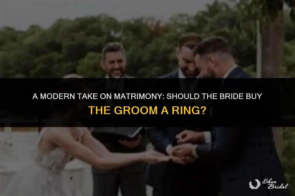 does the bride buy the groom a ring
