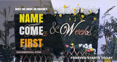Whose Name Comes First: Bride or Groom?