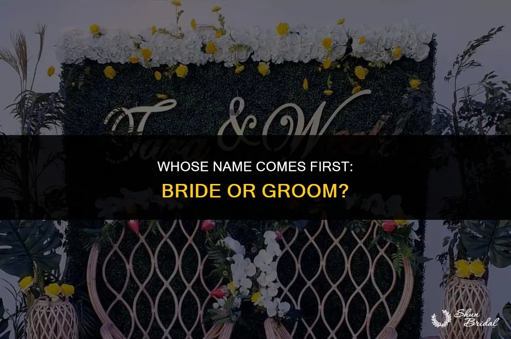 does the bride or groom
