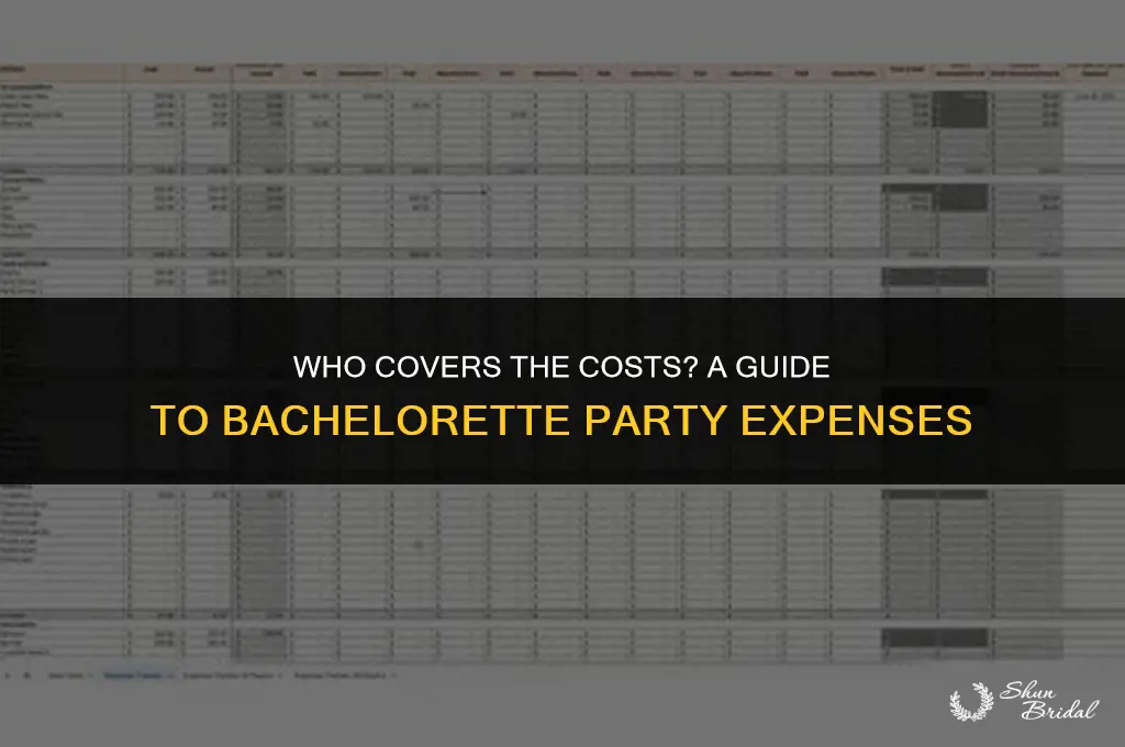 does the bride pay for bachelorette party