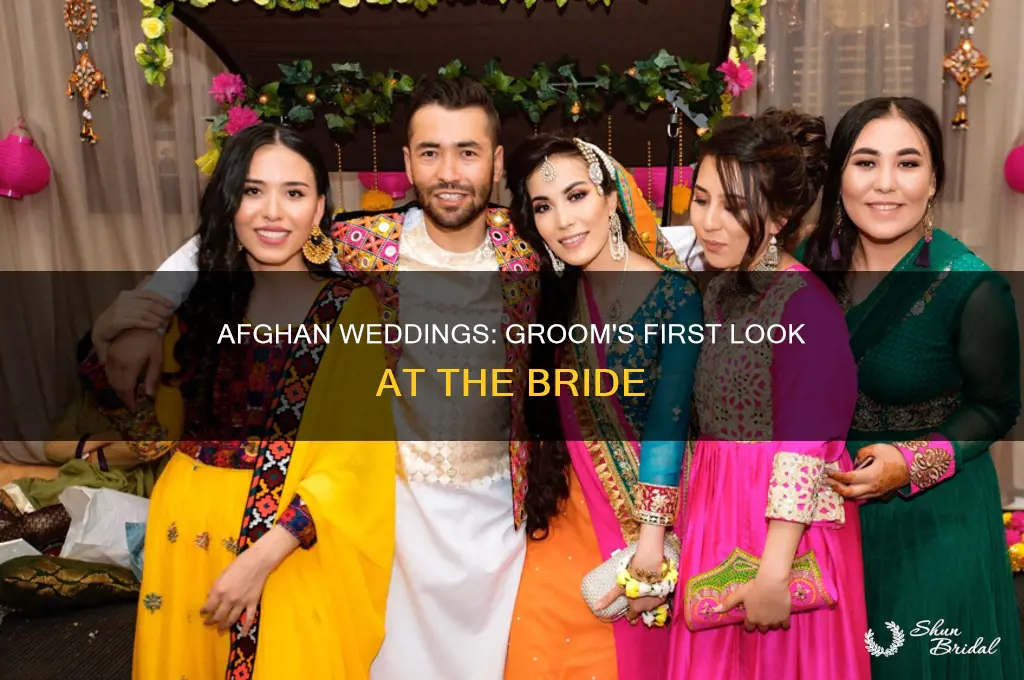does the bride see the groom in an afghanistan wedding